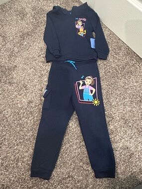 NWT! Ms. Rachel Navy Blue Matching Set. Size 3T.